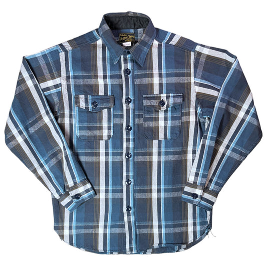 WORKERS_Flannel Outdoor Shirt_Blue Plaid