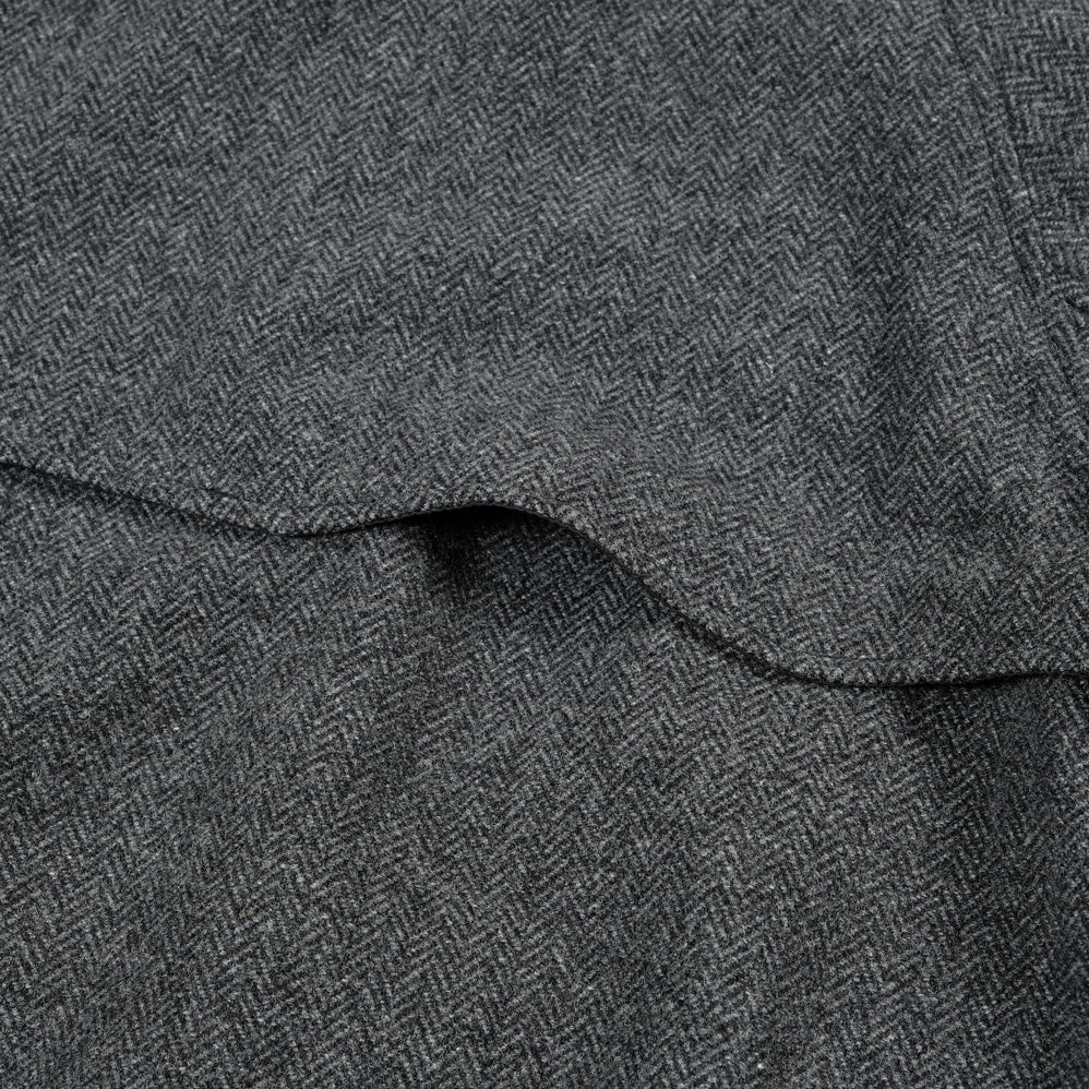 WORKERS_Harrington Jacket_Grey Herringbone Tweed