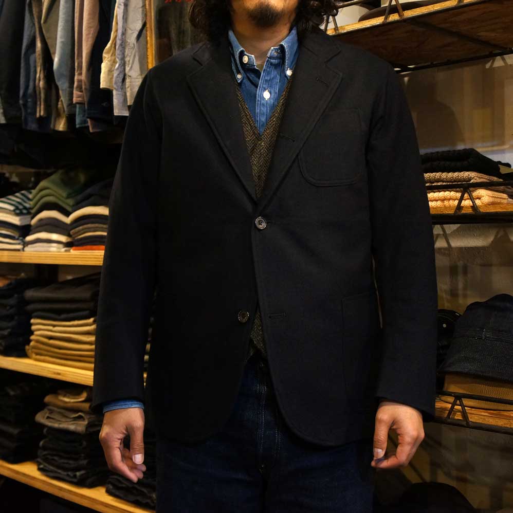 WORKERS Maple Leaf Jacket_Wool Cotton Serge_Navy