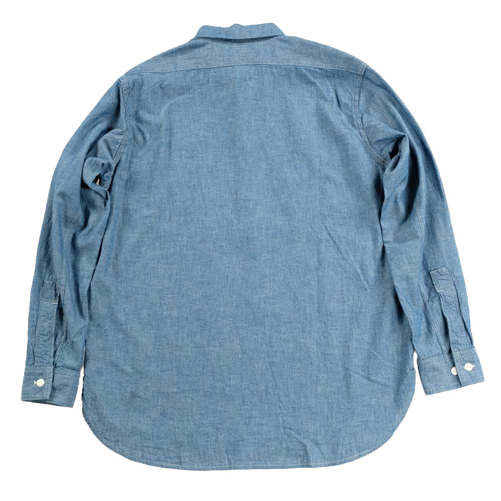 WORKERS_Zip Work Shirt_Blue Chambray