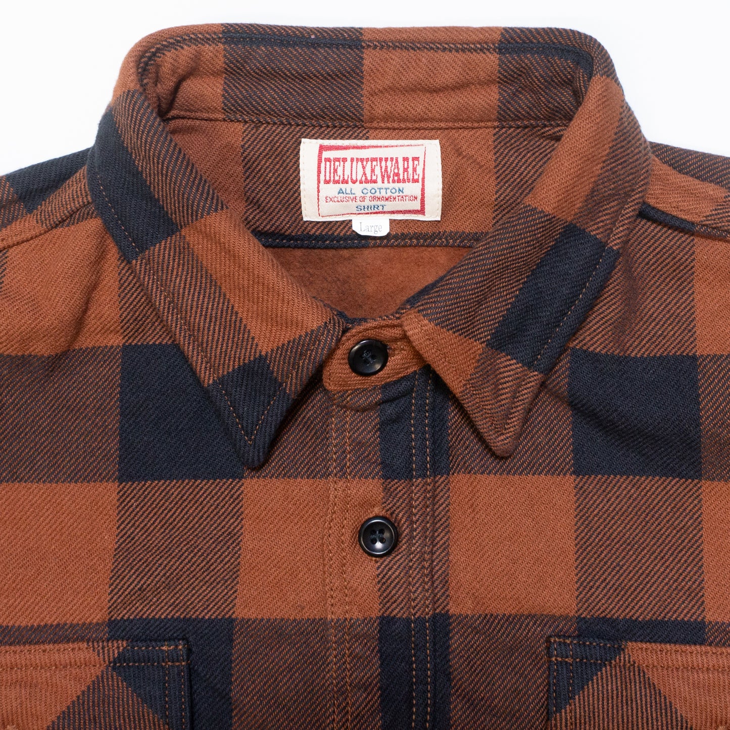 DELUXEWARE_HV-00A_50s BUFFALO CHECK_ORANGE