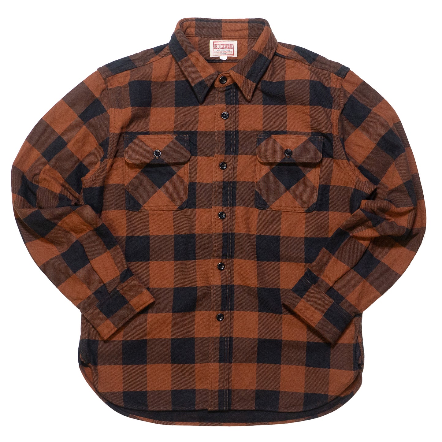 DELUXEWARE_HV-00A_50s BUFFALO CHECK_ORANGE