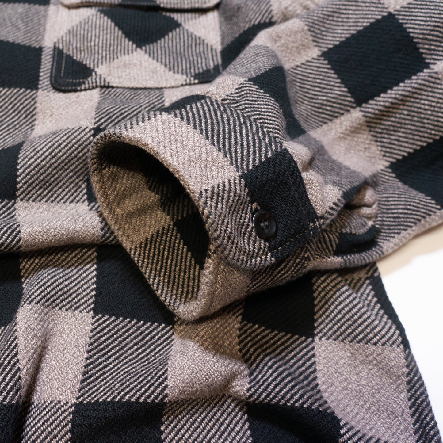 DELUXEWARE_HV-00A_50s BUFFALO CHECK_GRY×BLK