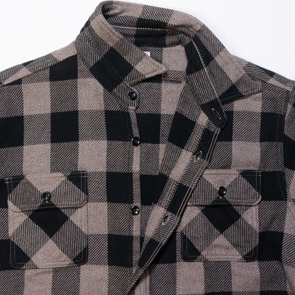 DELUXEWARE_HV-00A_50s BUFFALO CHECK_GRY×BLK