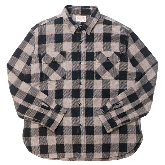 DELUXEWARE_HV-00A_50s BUFFALO CHECK_GRY×BLK