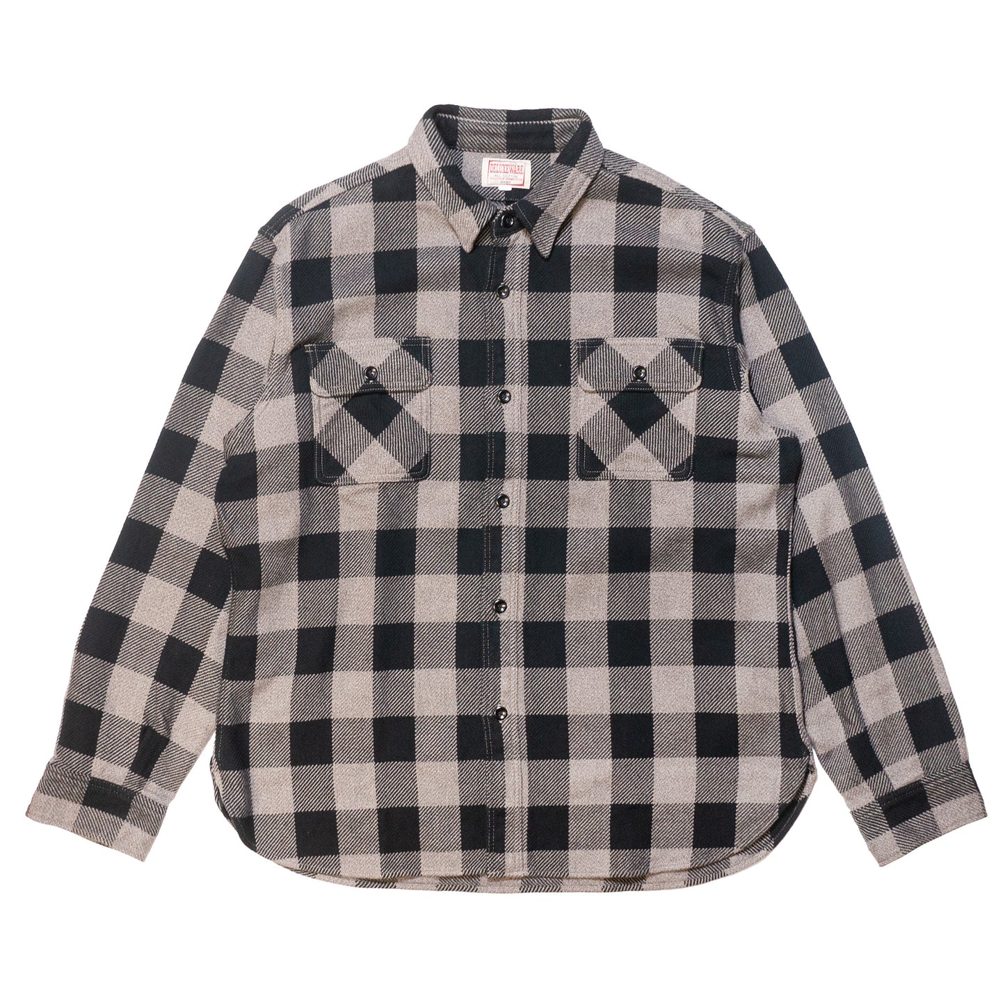 DELUXEWARE_HV-00A_50s BUFFALO CHECK_GRY×BLK