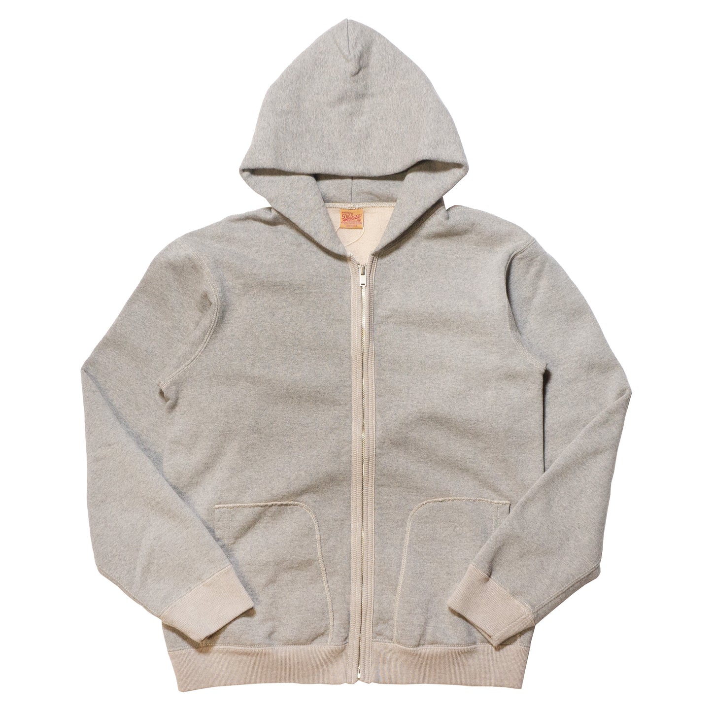 DELUXEWARE_SPZ-00_FULLZIP PARKA PLAIN_杢GRAY.BEIGE