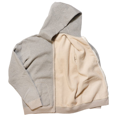 DELUXEWARE_SPZ-00_FULLZIP PARKA PLAIN_杢GRAY.BEIGE