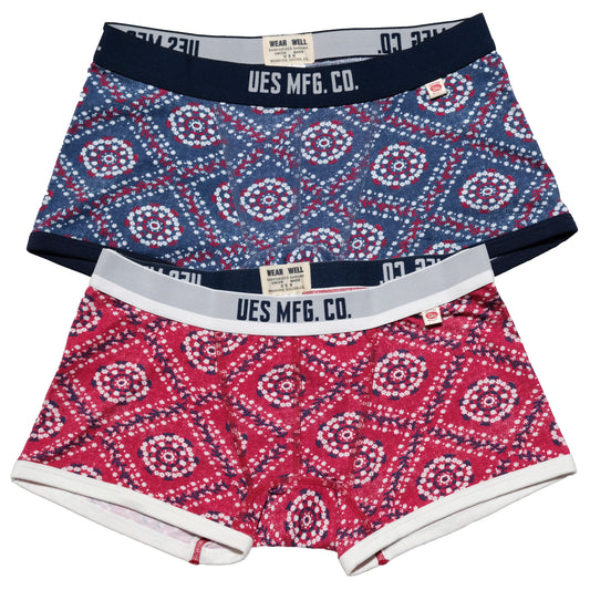 UES_All-over print boxer shorts_Denim flower