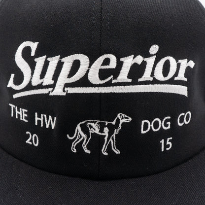 THE H.W.DOG＆CO_SUPERIOR LOGO BASE BALL CAP_Black