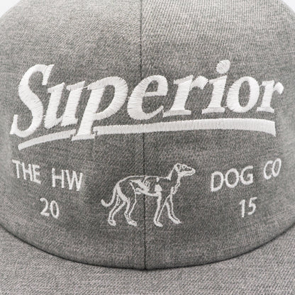 THE H.W.DOG＆CO_SUPERIOR LOGO BASE BALL CAP_Gray