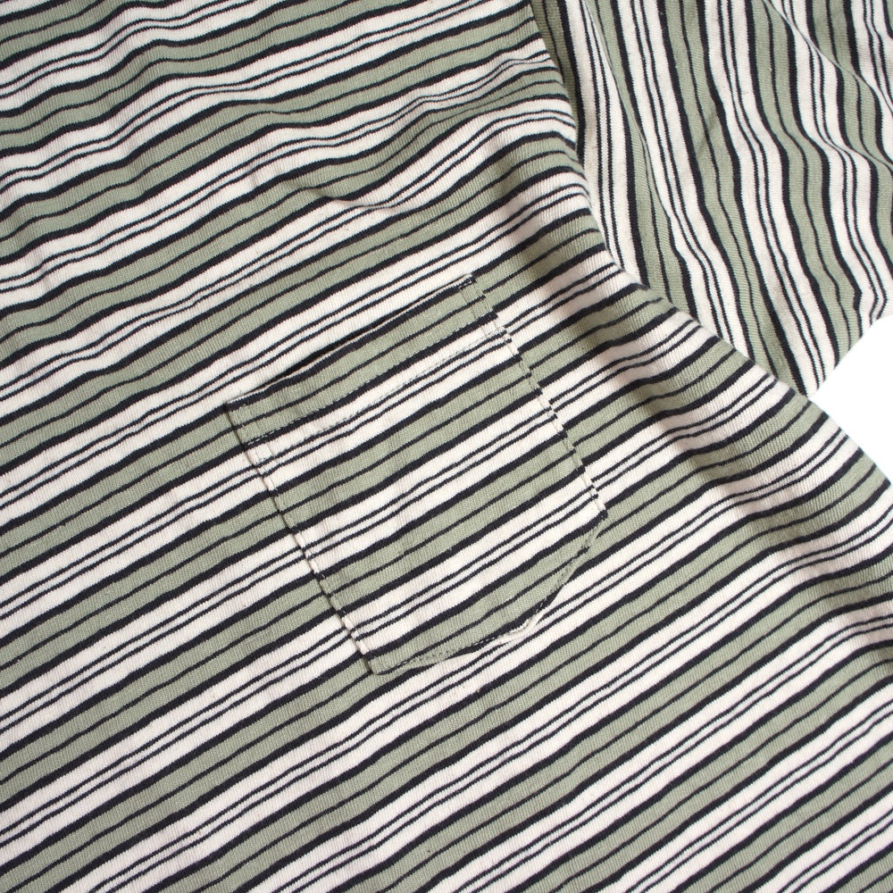 G&amp;F Co._CORD STRIPE TEE_GREEN