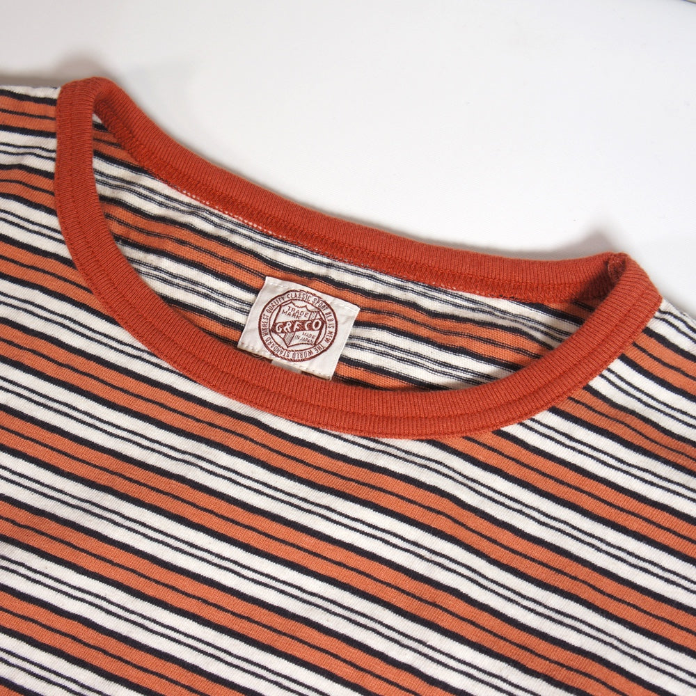 G&amp;F Co._CORD STRIPE TEE_PINK