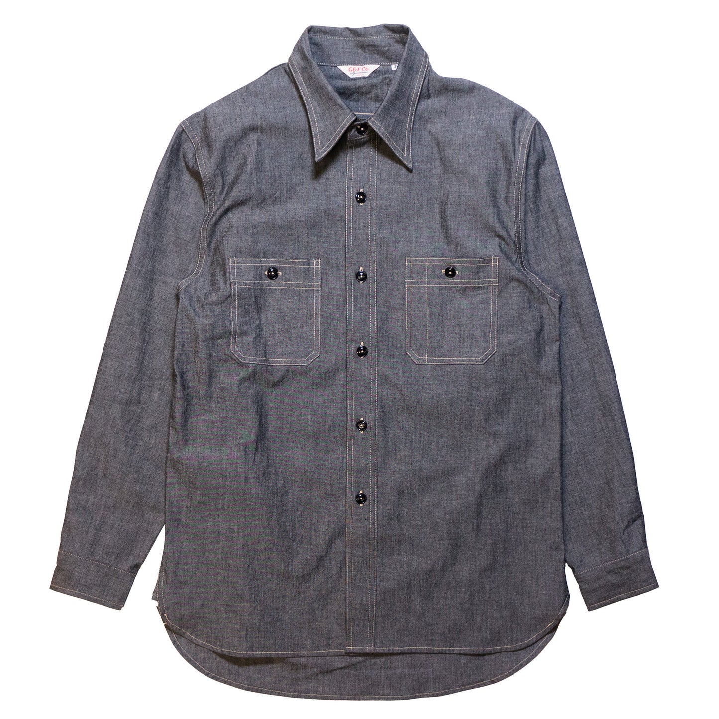 G&amp;F Co._BLACK CHAMBRAY L/S SHIRT