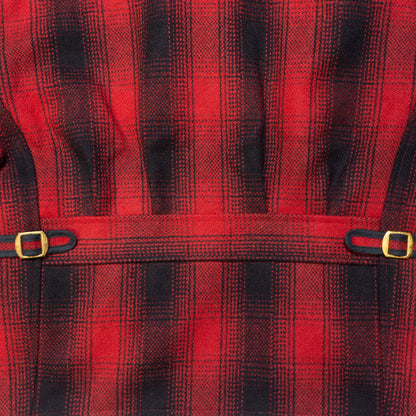 G&amp;F Co._CHECK WOOL JACKET_RED