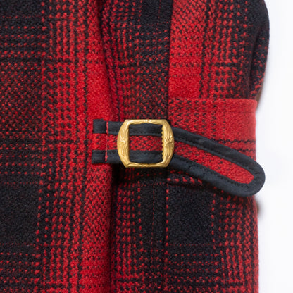 G&amp;F Co._CHECK WOOL JACKET_RED