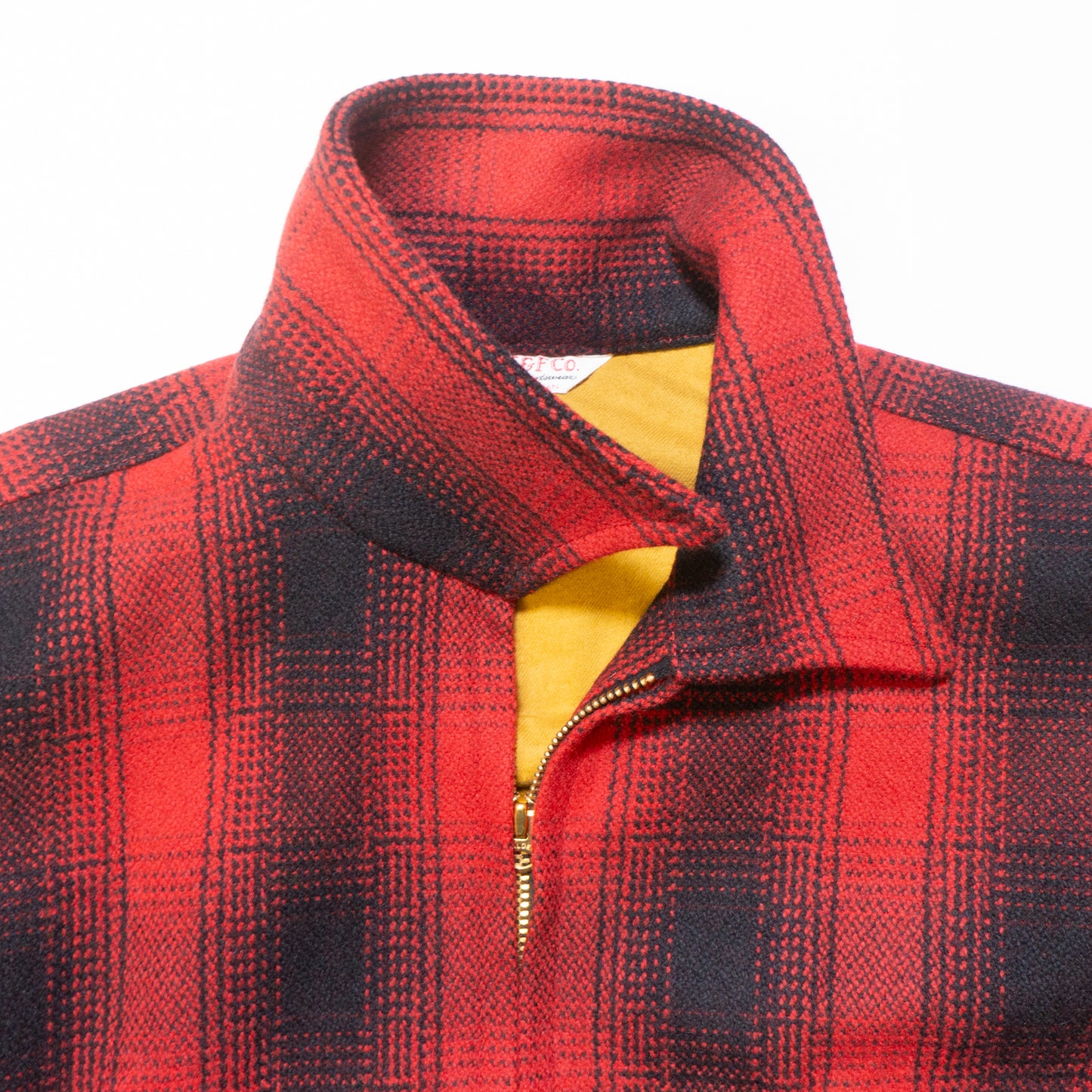 G&amp;F Co._CHECK WOOL JACKET_RED