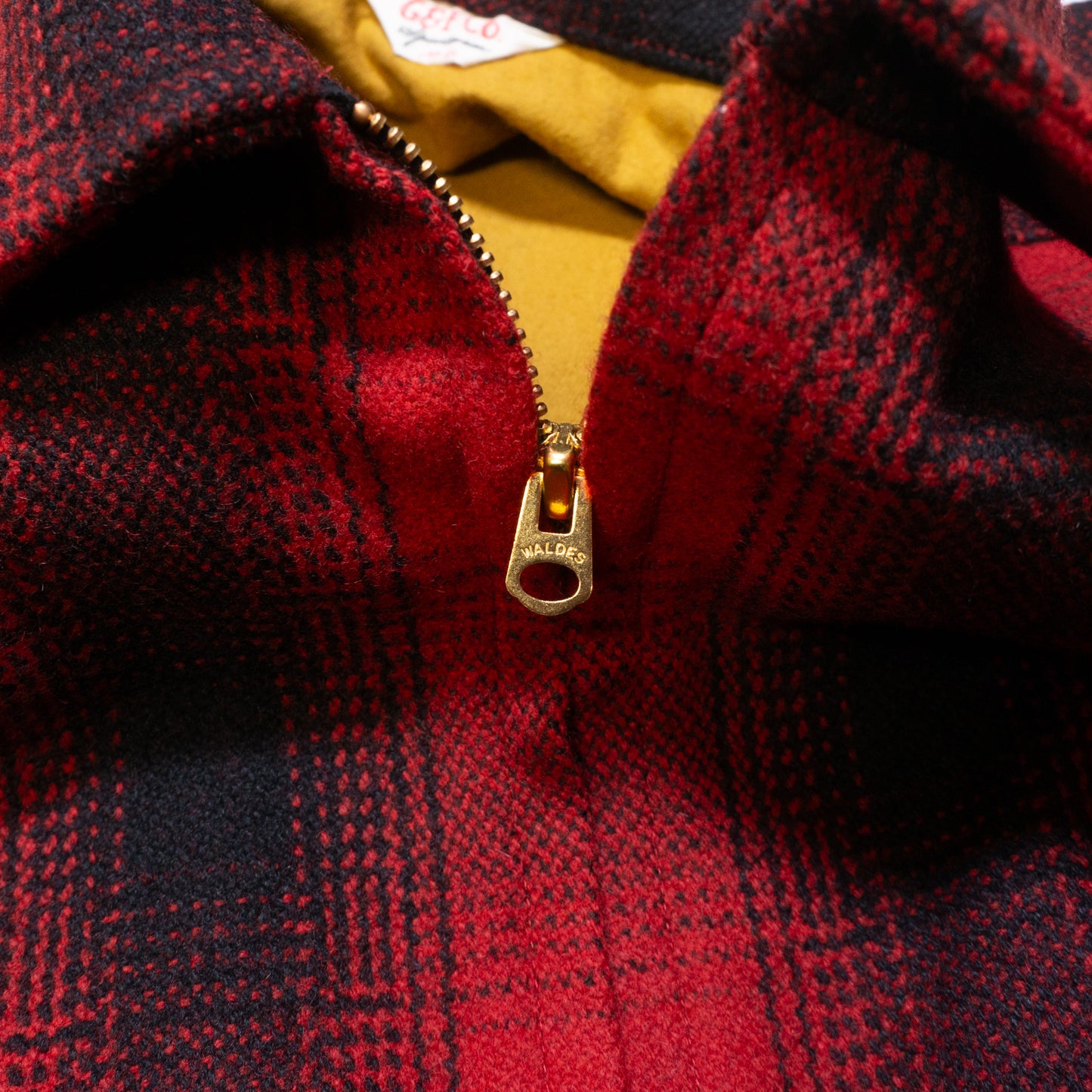 G&amp;F Co._CHECK WOOL JACKET_RED