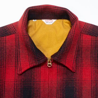 G&amp;F Co._CHECK WOOL JACKET_RED