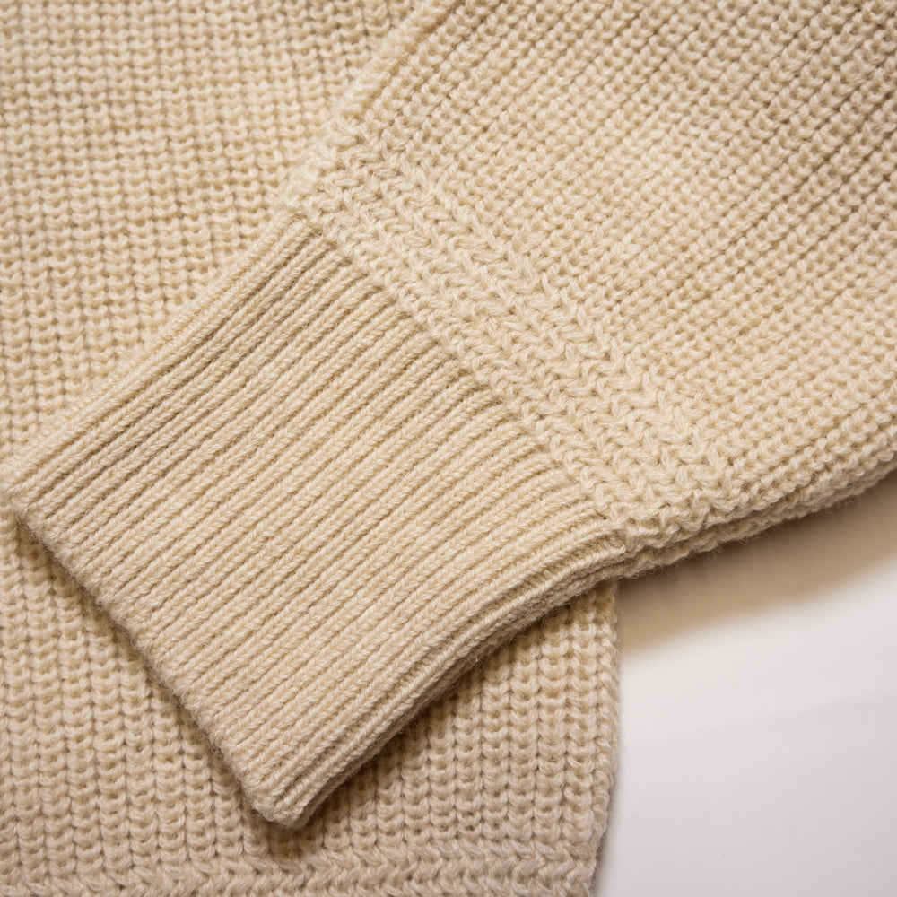 G&amp;F Co._RED CROSS MOCK-NECK SWEATER_BEIGE