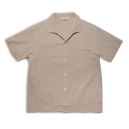 G&amp;F Co._SEERSUCKER-HEMD_BEIGE