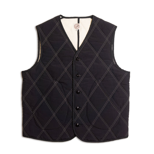 G&amp;F Co. _THERMAL LINED QUILTING VEST_BLACK