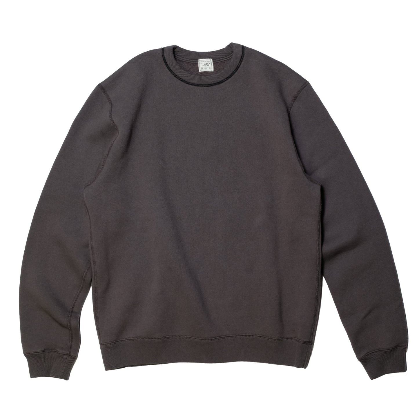 LOOP＆WEFT_LCS 1004_SINKER SUPER FLUFFY KNIT CREWNECK SWEATSHIRT_C.BLACK