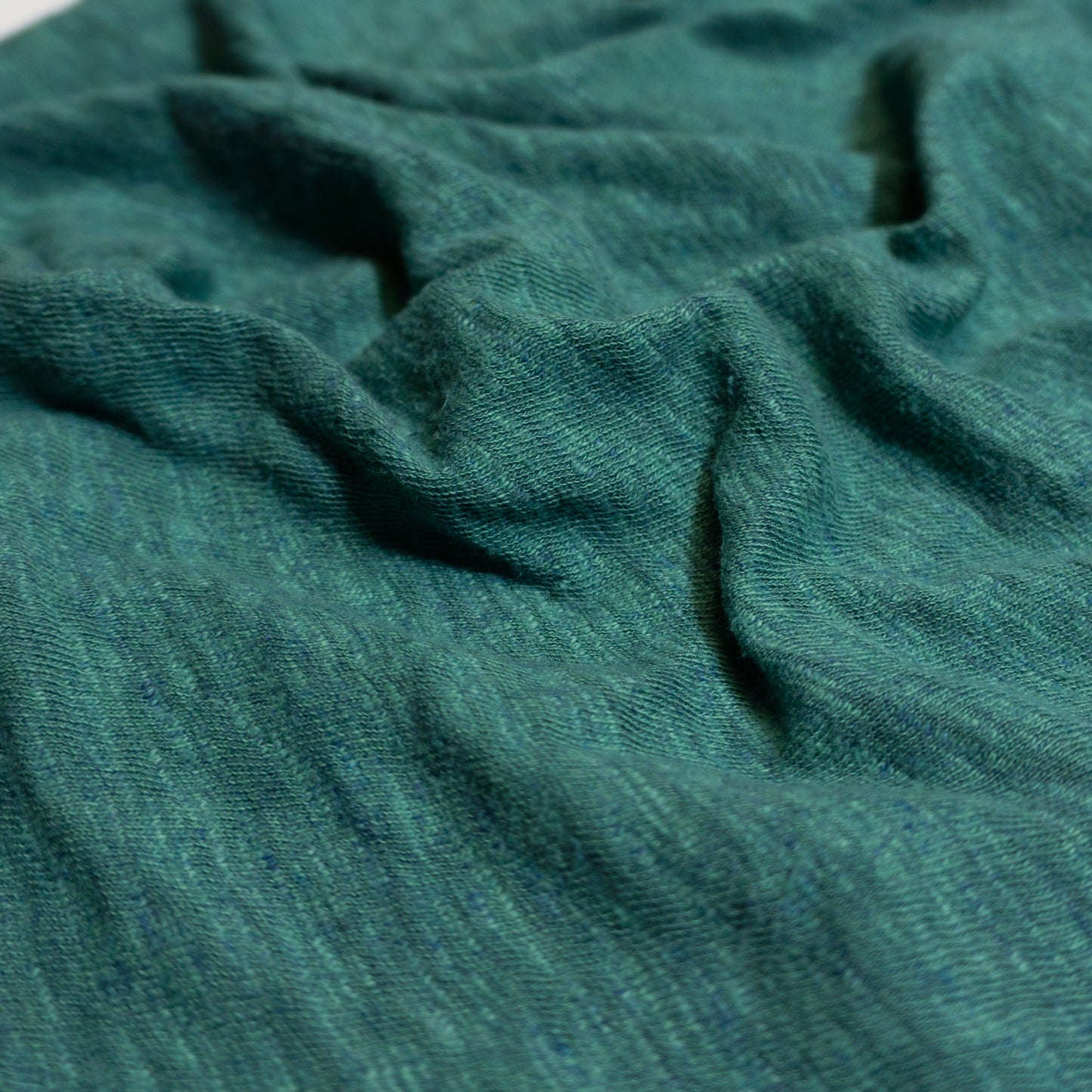 LOOP＆WEFT_LRC1112_SUPER SLUB TUBE KNIT DOUBLE BINDER POCKET CREWNECK_【OCEAN GREEN】