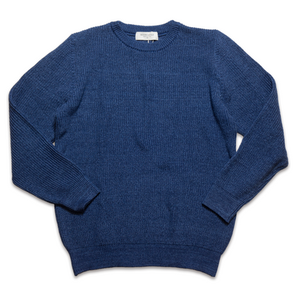 MOON CASTLE COTTON HEAVY WEIGHT CREW NECK Vintage Blue 