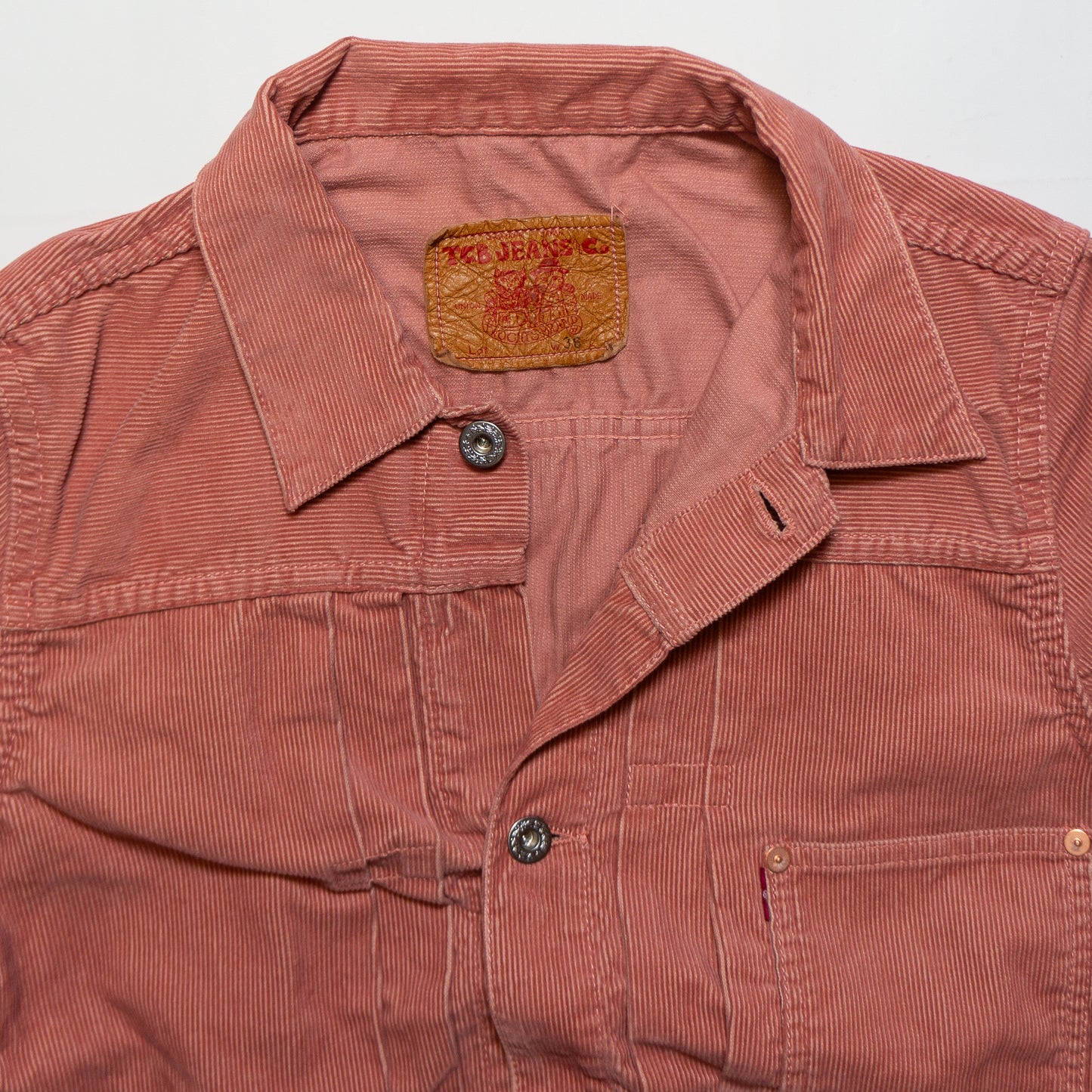 TCB Jeans_S40's_CORDS JACKET_PINK