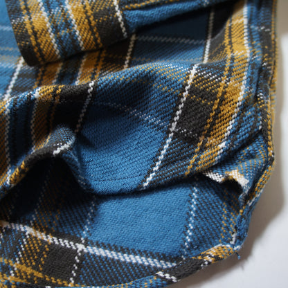 UES_502352_Yarn-dyed heavy flannel shirt_BLUE