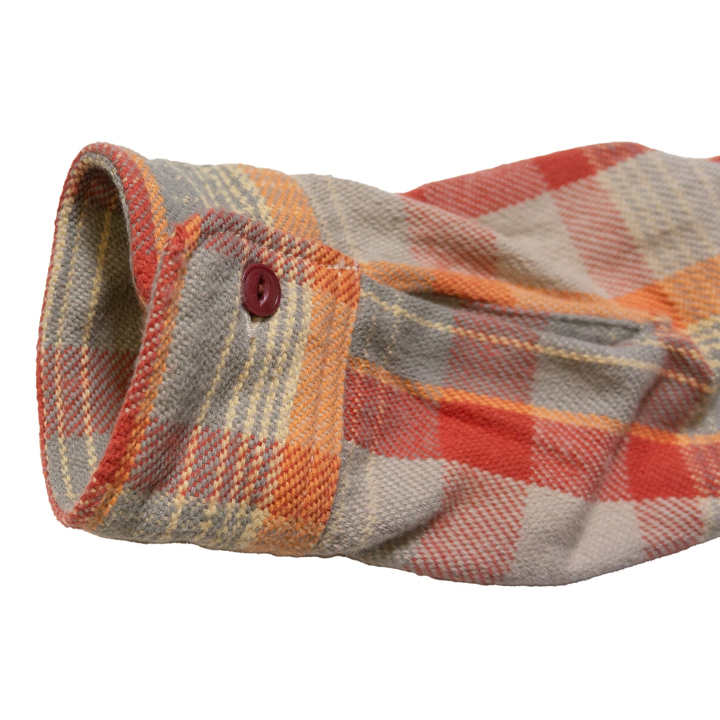 UES_502453_16_Yarn-dyed heavy flannel shirt, orange