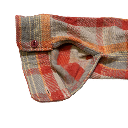 UES_502453_16_Yarn-dyed heavy flannel shirt, orange