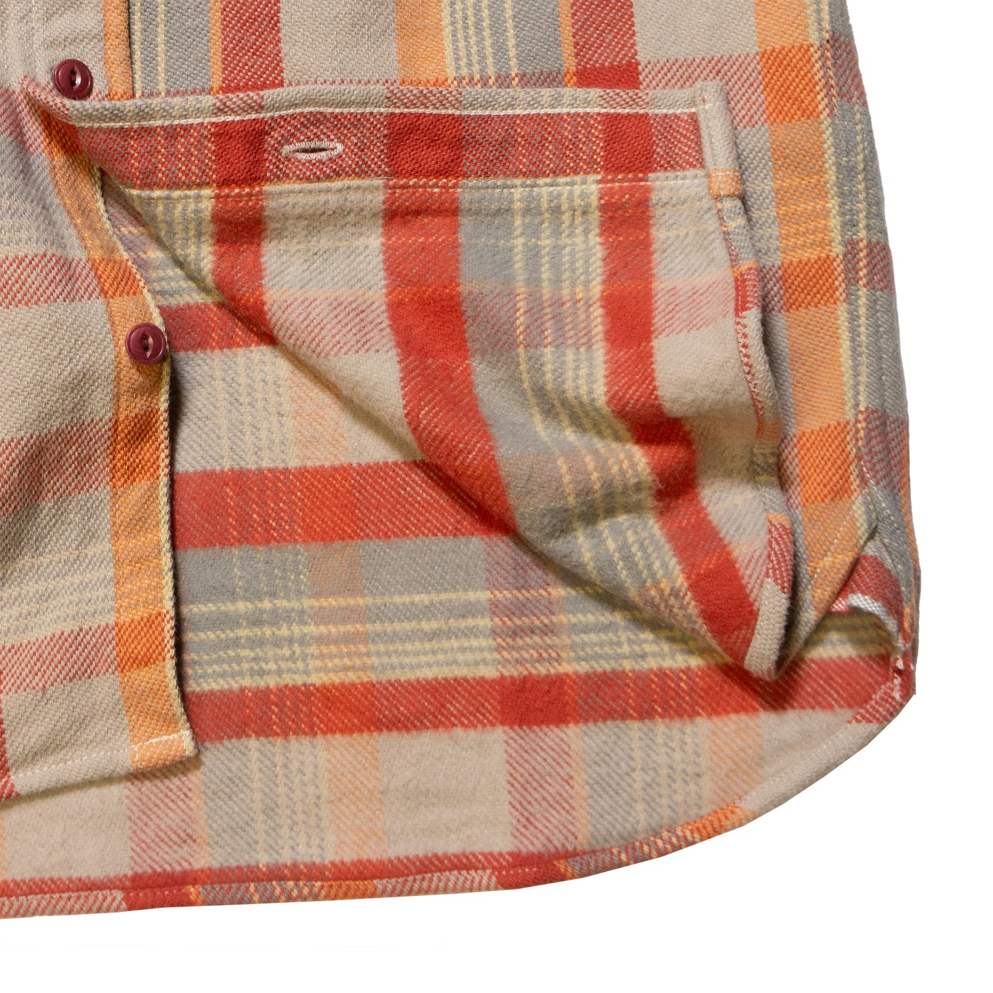 UES_502453_16_Yarn-dyed heavy flannel shirt, orange