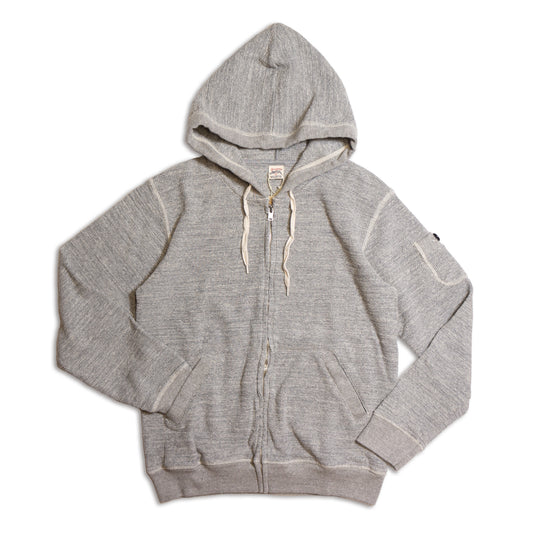 UES_Waffle Full Zip Hoodie_Gray