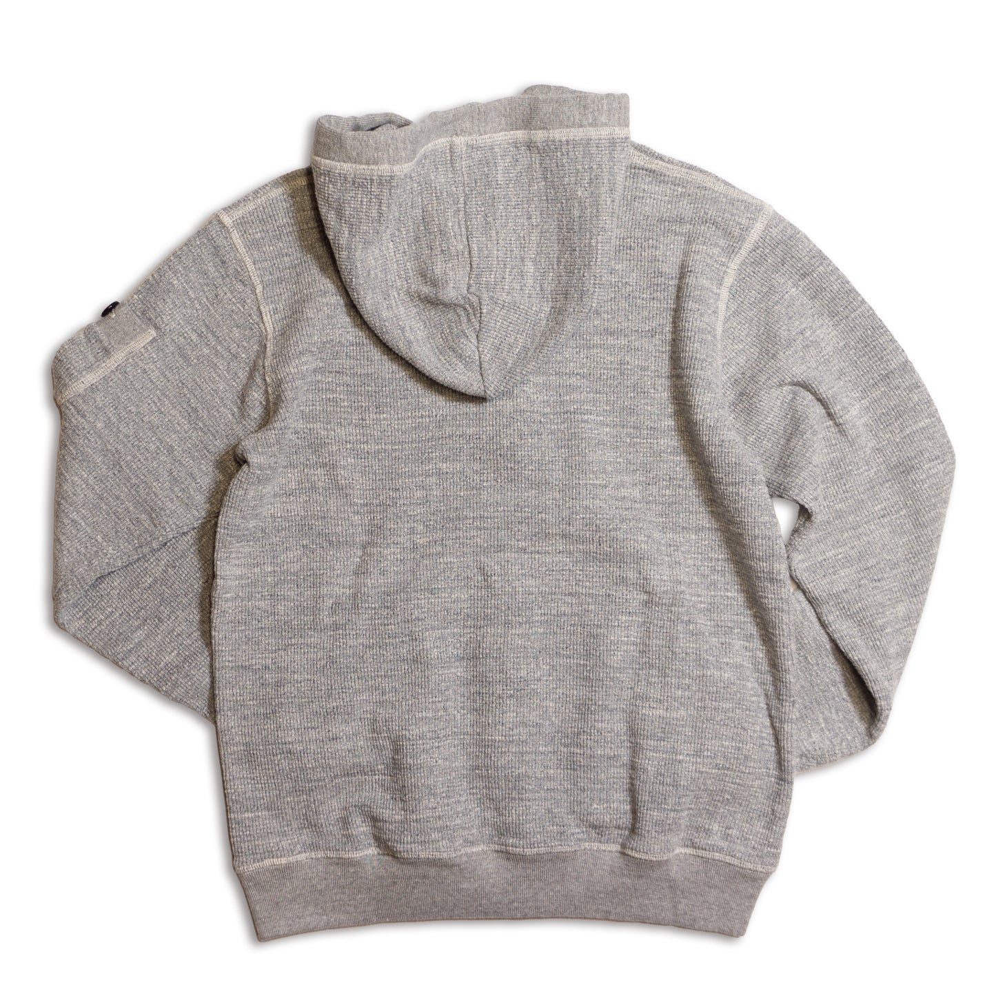 UES_Waffle Full Zip Hoodie_Gray