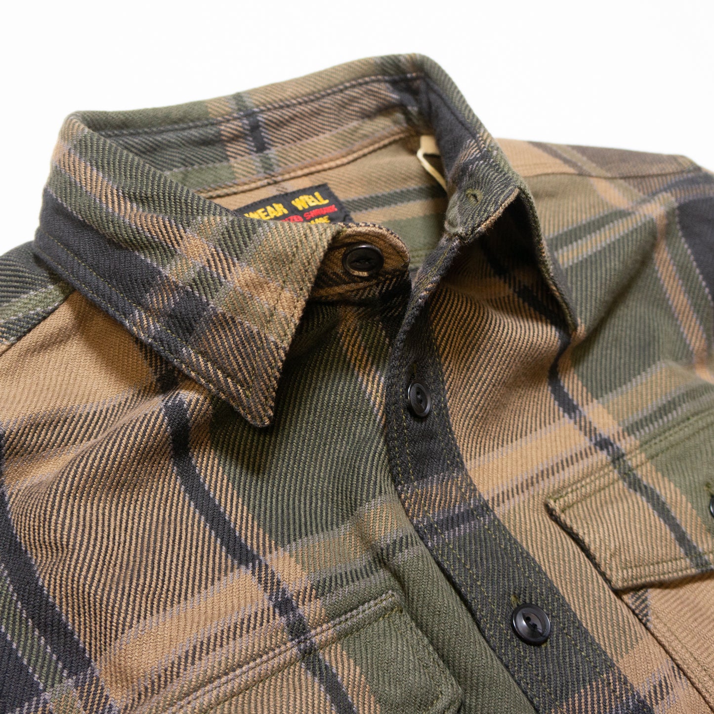 UES_502451_19_Extra Heavy Flannel Shirt Olive