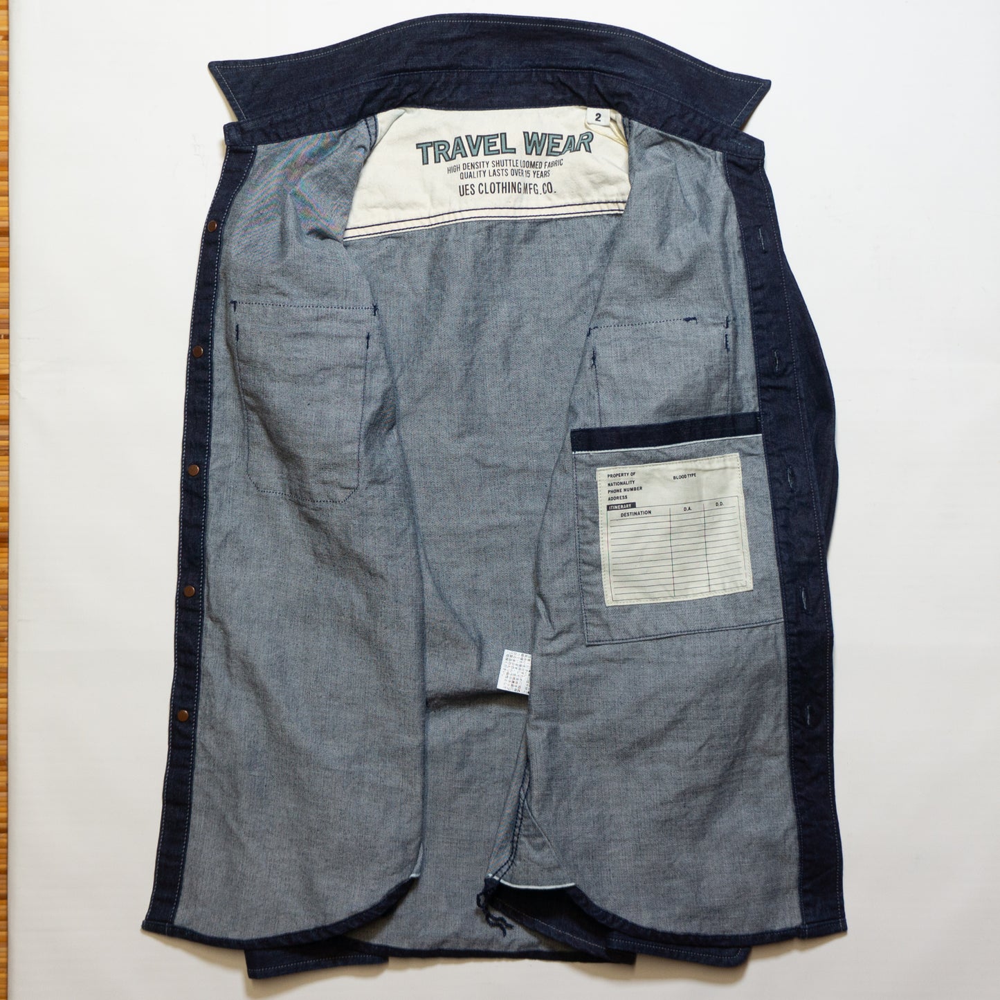 UES_TRAVELING SHIRT_DENIM