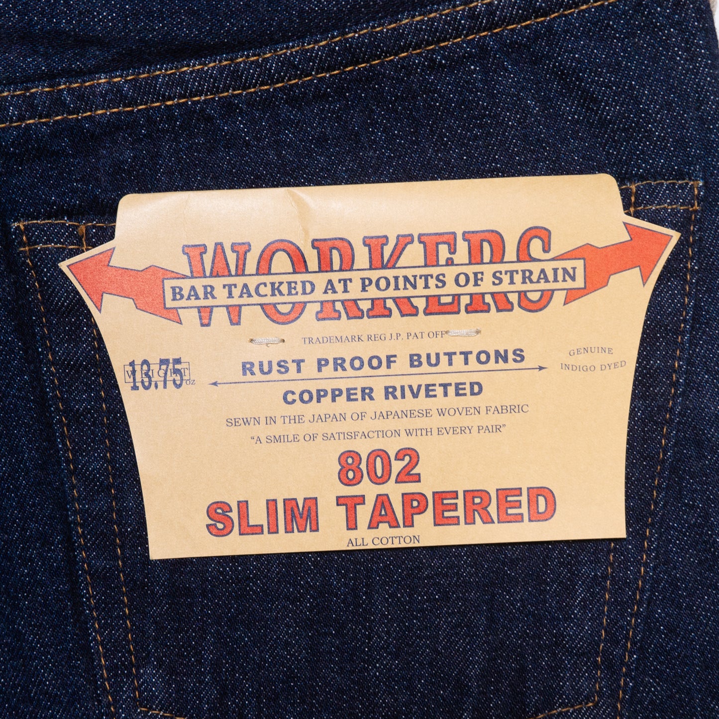 WORKERS_Lot 802 Slim Tapered Jeans