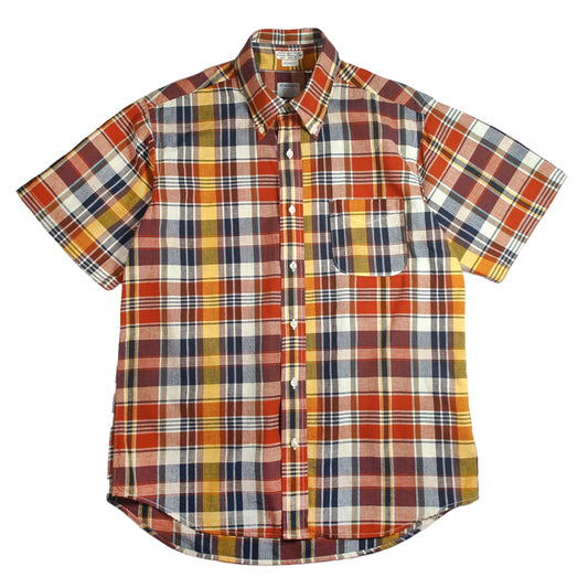 WORKERS_Short Sleeve BD_India Madras_Orange Madras