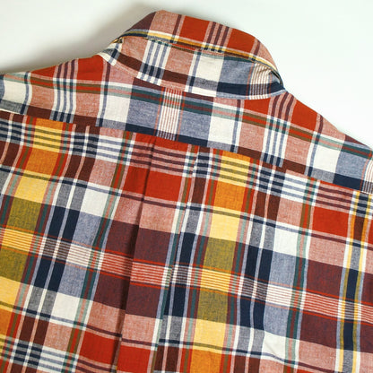 WORKERS_Short Sleeve BD_India Madras_Orange Madras