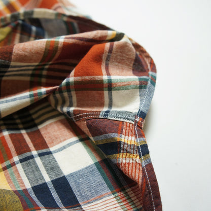 WORKERS_Short Sleeve BD_India Madras_Orange Madras