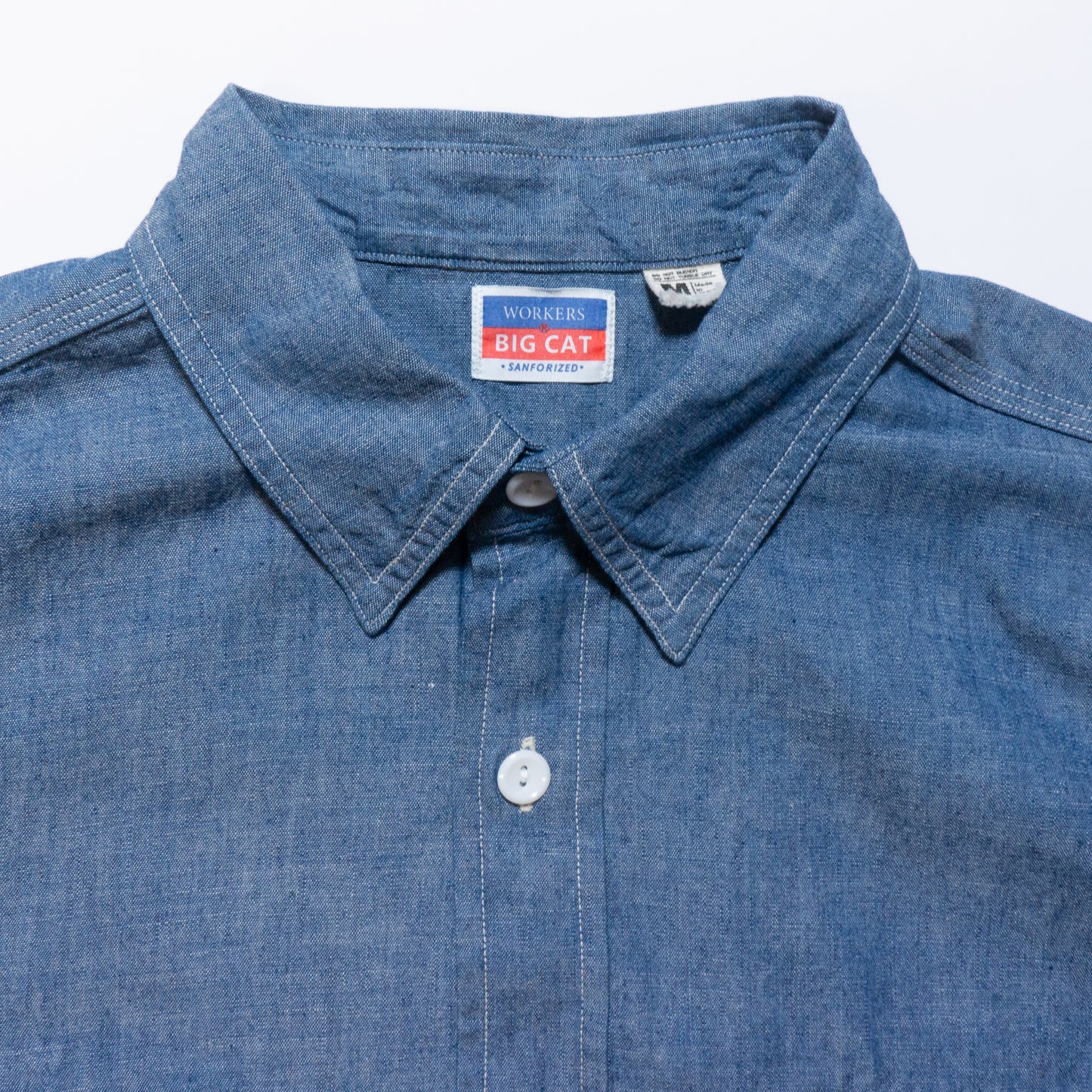 WORKERS_BIG CAT Work Shirt_Blue Chambray