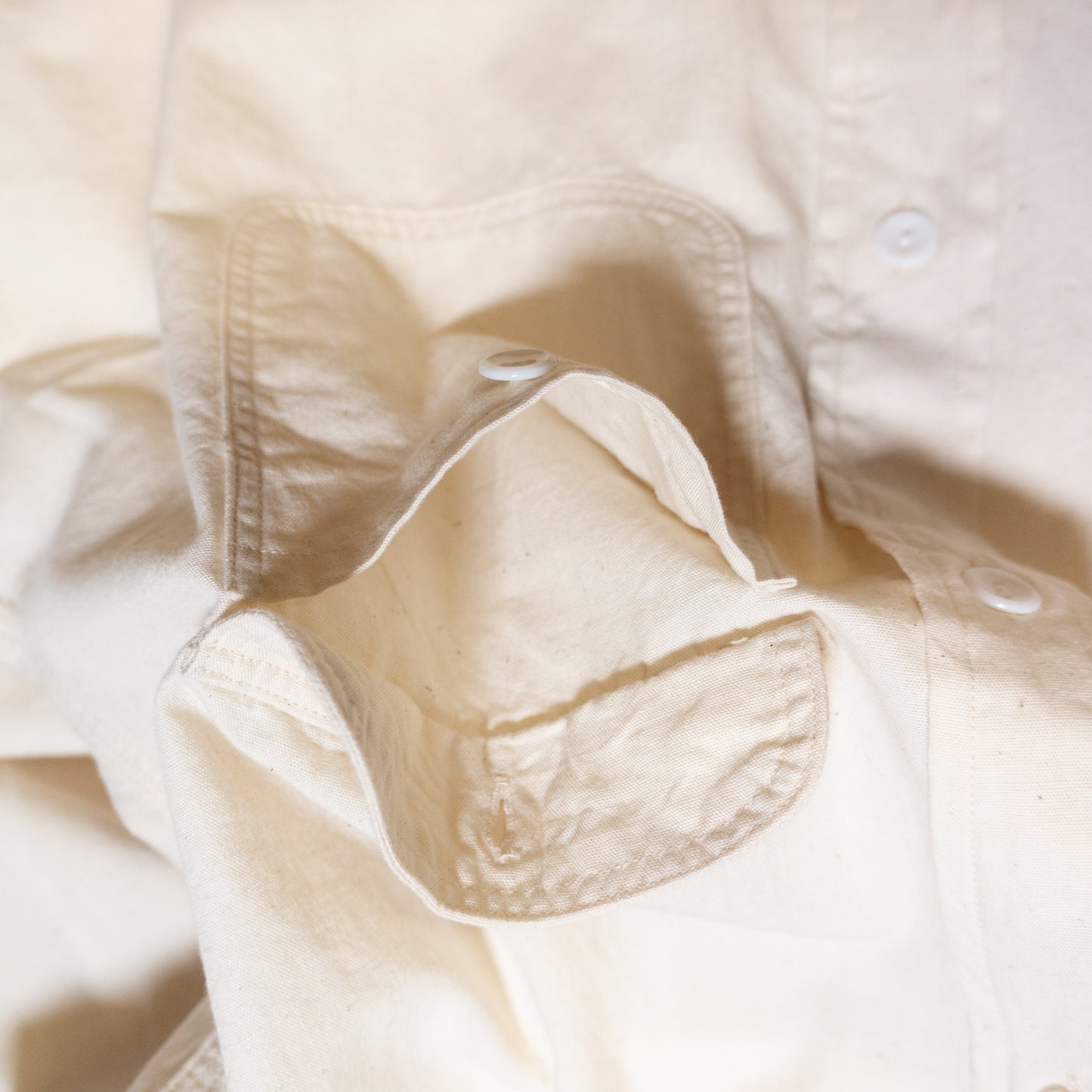 WORKERS_BIG CAT Work Shirt_White Chambray