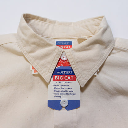 WORKERS_BIG CAT Work Shirt_White Chambray