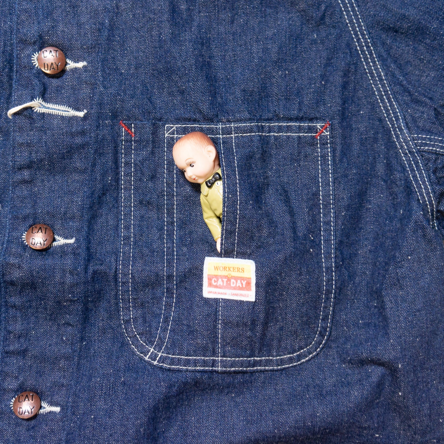 WORKERS_CAT DAY Coverall_9.5 oz Indigo Denim