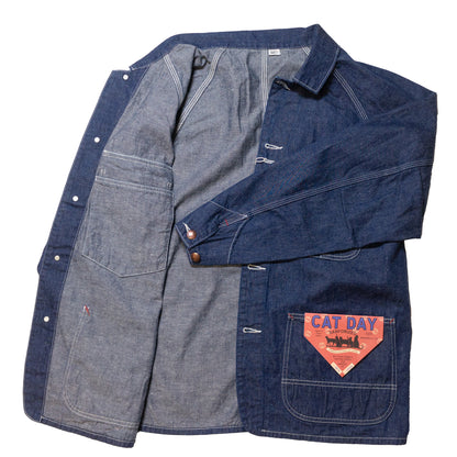 WORKERS_CAT DAY Coverall_9.5 oz Indigo Denim