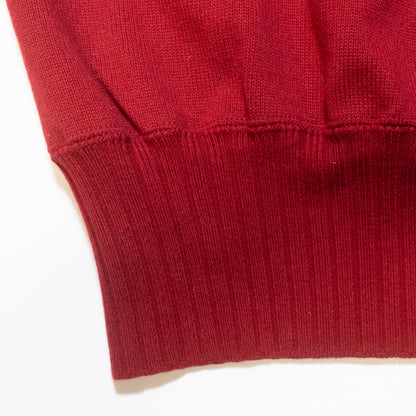 WORKERS_Cotton Raglan Sweater_Burgundy