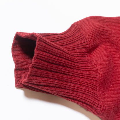 WORKERS_Cotton Raglan Sweater_Burgundy