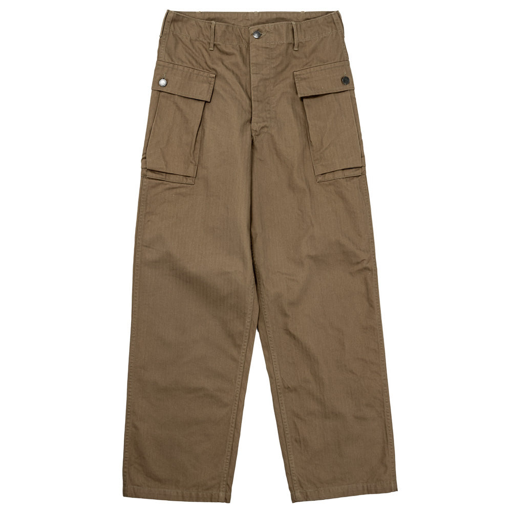 WORKERS_TROUSERS AKA"M43"_BROWN HERRINGBONE